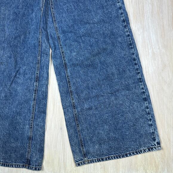 BDG Urban Outfitters A-Wide High Rise Wide Leg Casual Blue Denim Y2K Jeans 31 - Picture 3 of 16